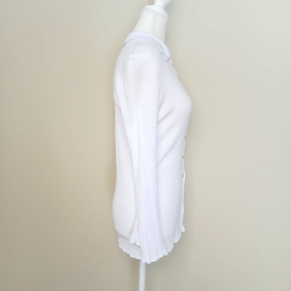 Lover's & Friends Whitney Beach Shirt in Coconut White Size XS - Picture 5 of 8